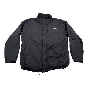 The North Face HyVent Jacket Mens 2XL Black Insulated Waterproof Rain Outdoor